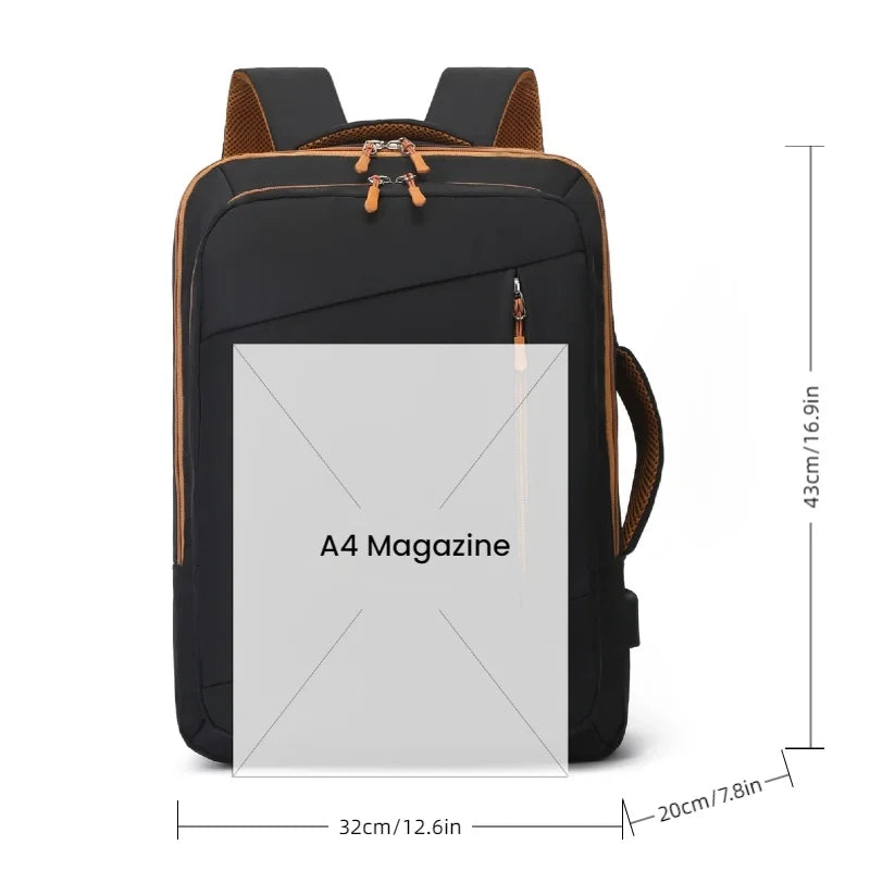 Business Backpack Large Capacity Laptop Bag for Work & Travel