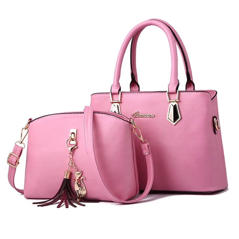 Women's 2-Piece Crossbody Handbag & Tote Set