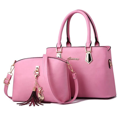 Women's 2-Piece Crossbody Handbag & Tote Set