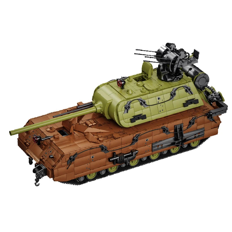 Panzer VIII Maus Tank MOC Set – 1:28 Scale Military Bricks