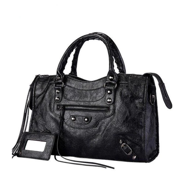 City Motorcycle Shoulder Bag Tote Women Luxury Designer Autumn Winter Handbag Crossbody Large