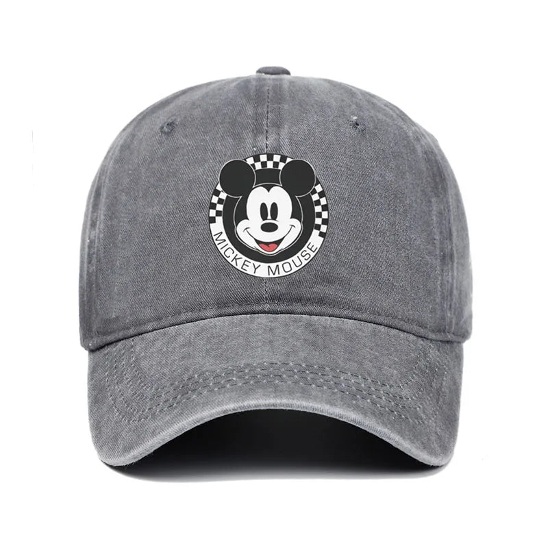 Unisex Mickey Mouse Print Kawaii Baseball Cap Wear Men Women Caps Vintage Trucker Hats Adjustable