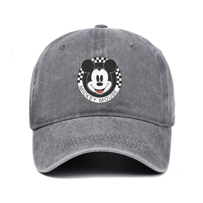 Unisex Mickey Mouse Print Kawaii Baseball Cap Wear Men Women Caps Vintage Trucker Hats Adjustable