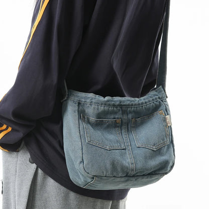 Women's Denim Crossbody Shoulder Bag – Casual Everyday Handbag