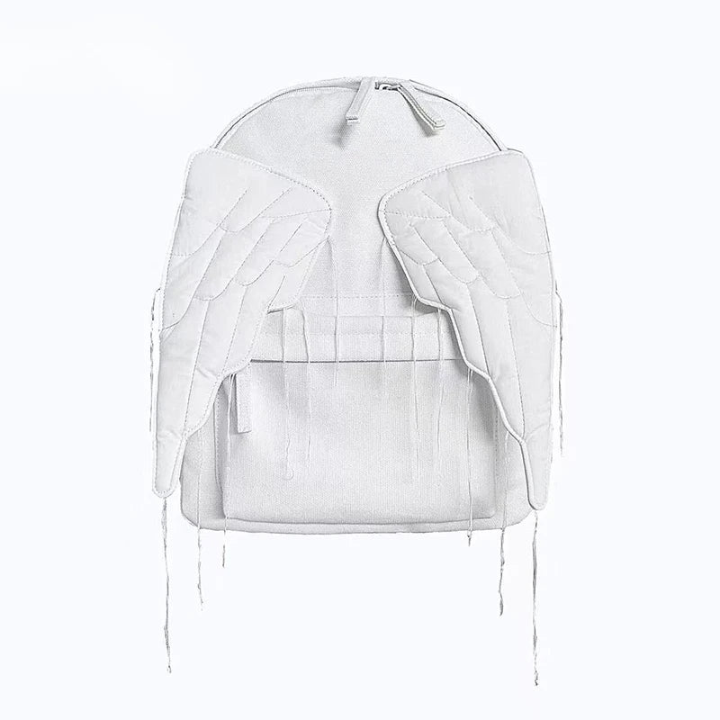 Y2K Angel Wing Canvas Backpack for Women