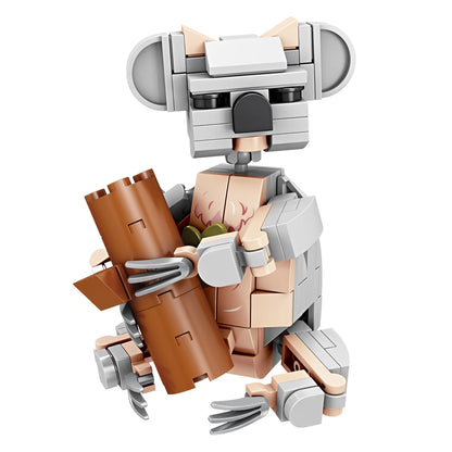Wild Animal Building Blocks Kit – Fox, Wolf, Giraffe & More