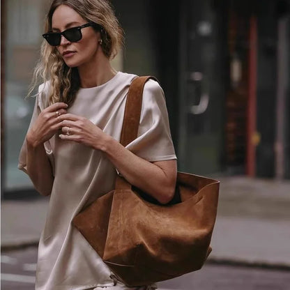 Large Corduroy Canvas Shoulder Tote Bag for Women
