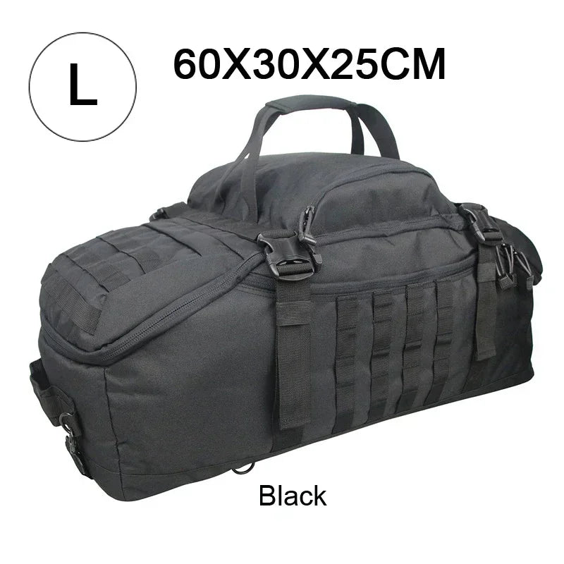 Tactical Duffle Backpack – 25L 45L 80L MOLLE Camping Travel Bag