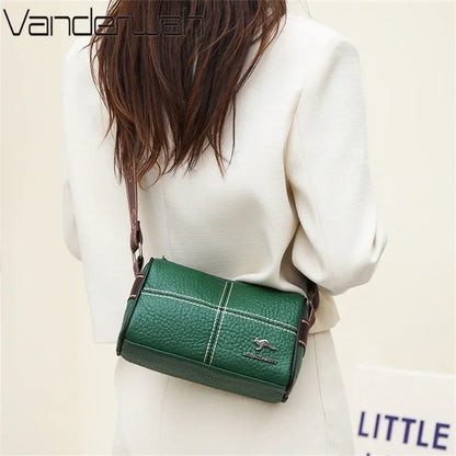 Genuine Leather Crossbody Bag for Women – Luxury Shoulder Messenger