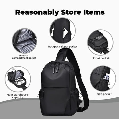 Men's Multifunctional Sling Bag for Business, Travel & Sports