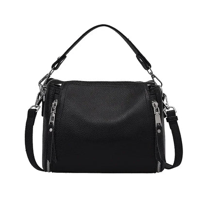 Genuine Leather Handbag Women's Cowhide Shoulder & Crossbody Bag