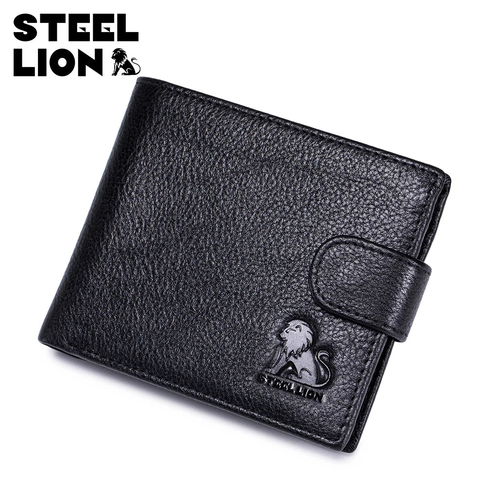 Steel Lion Men's RFID Blocking Genuine Leather Wallet