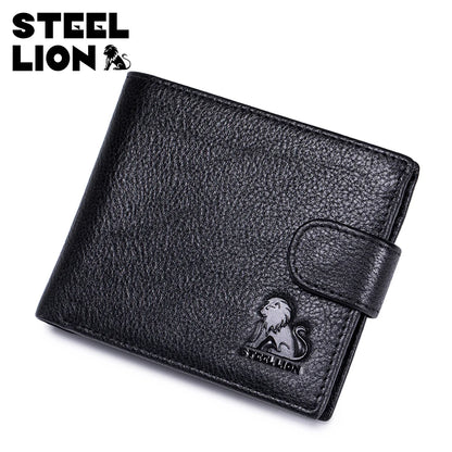 Steel Lion Men's RFID Blocking Genuine Leather Wallet