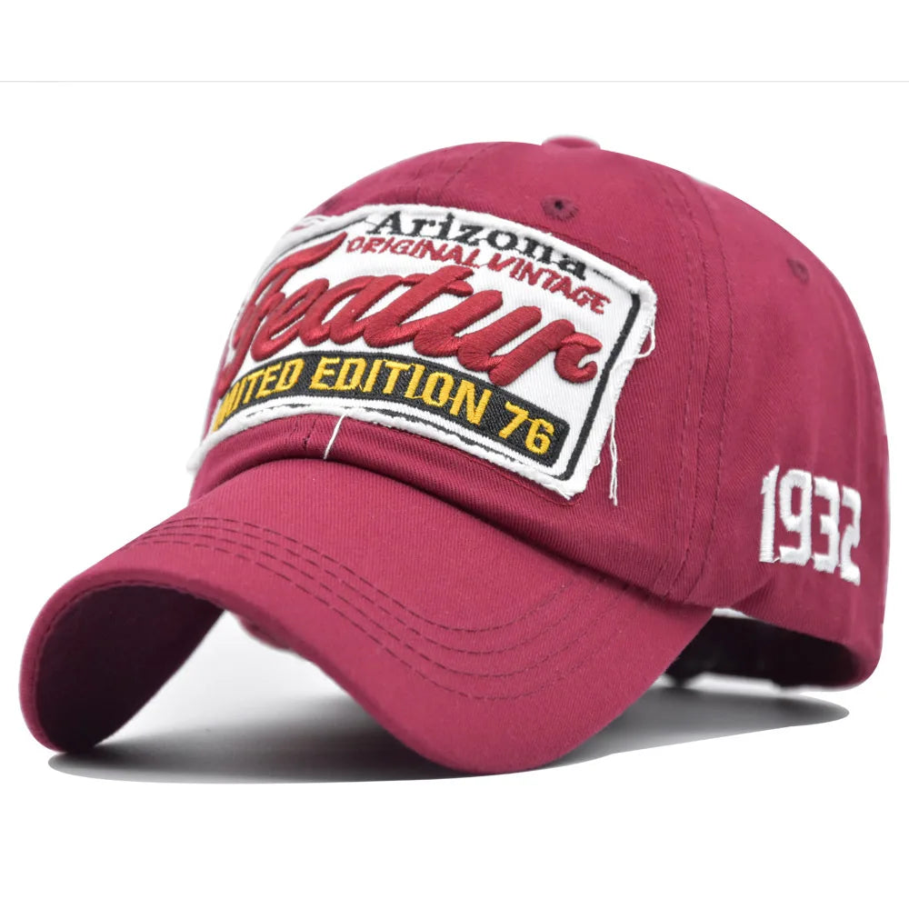 Letter Embroidery Baseball Cap – Hip Hop Streetwear Vintage Hat