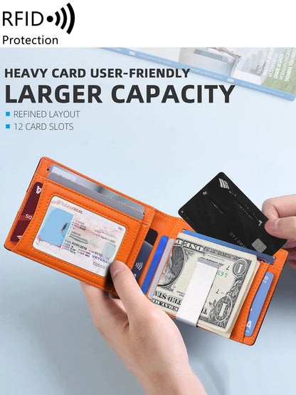 RFID Blocking Slim Front Pocket Wallet for Men – Carbon Fiber