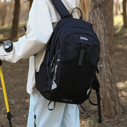 Hiking Backpack 35L – Durable Nylon Outdoor Pack with Reflective Strip
