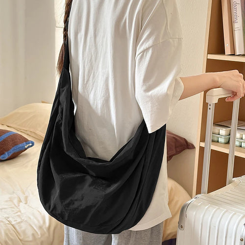 Large Capacity Nylon Crossbody Shoulder Bag – Casual Women's Hobo Tote