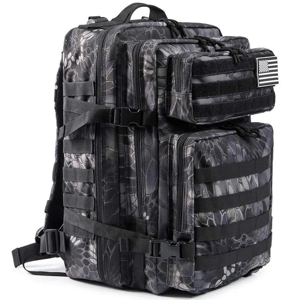 Tactical MOLLE Backpack 45L – 3-Day Assault Pack for Hiking & Camping