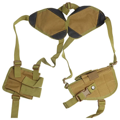 Tactical Shoulder Holster with Magazine Pouch – Nylon Pistol Rig