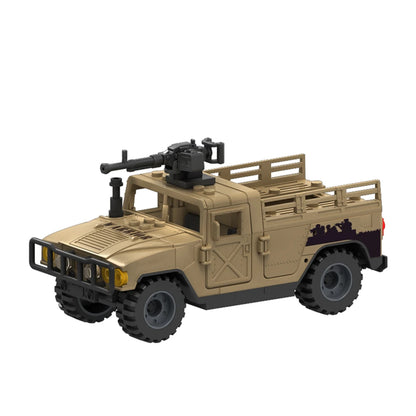 Military Humvee Armored Truck Building Blocks MOC Set