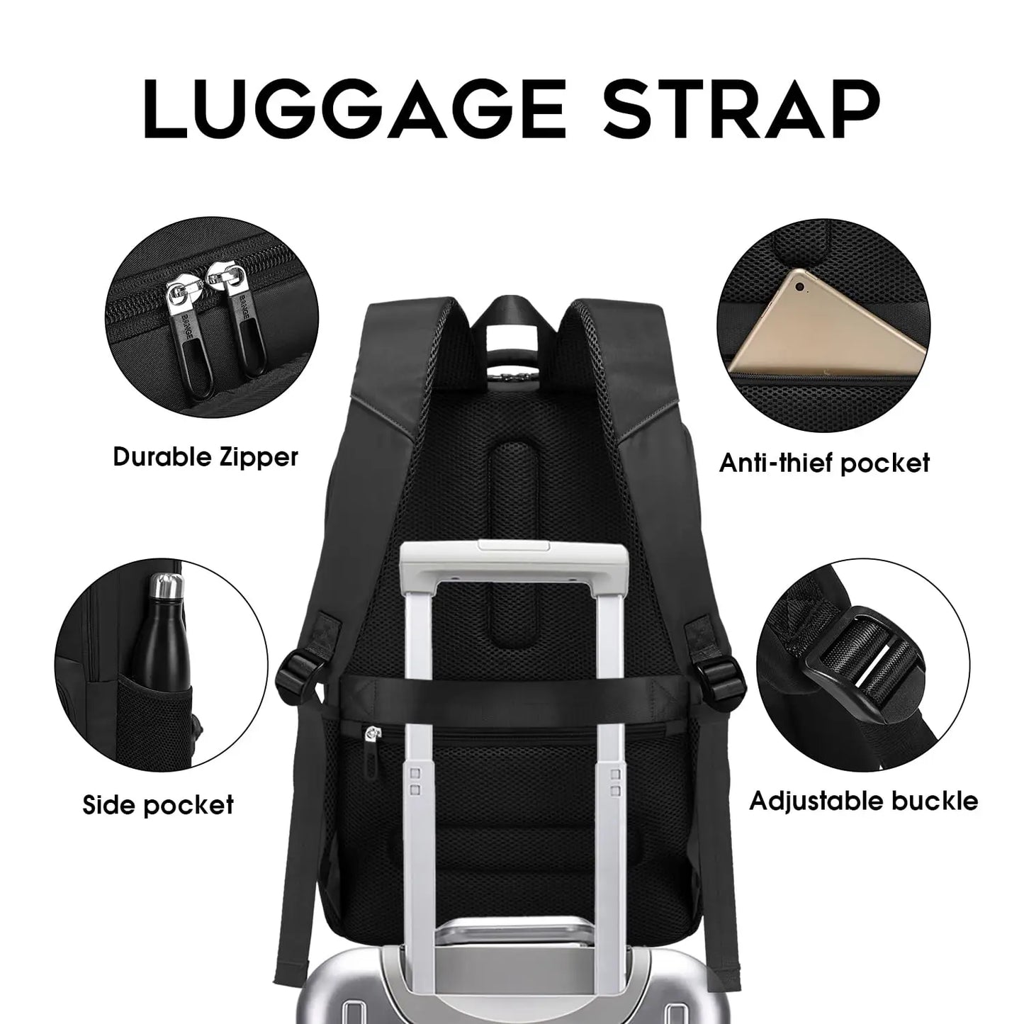 Bange Women's Lightweight Waterproof Backpack – Casual Daily Commute Bag