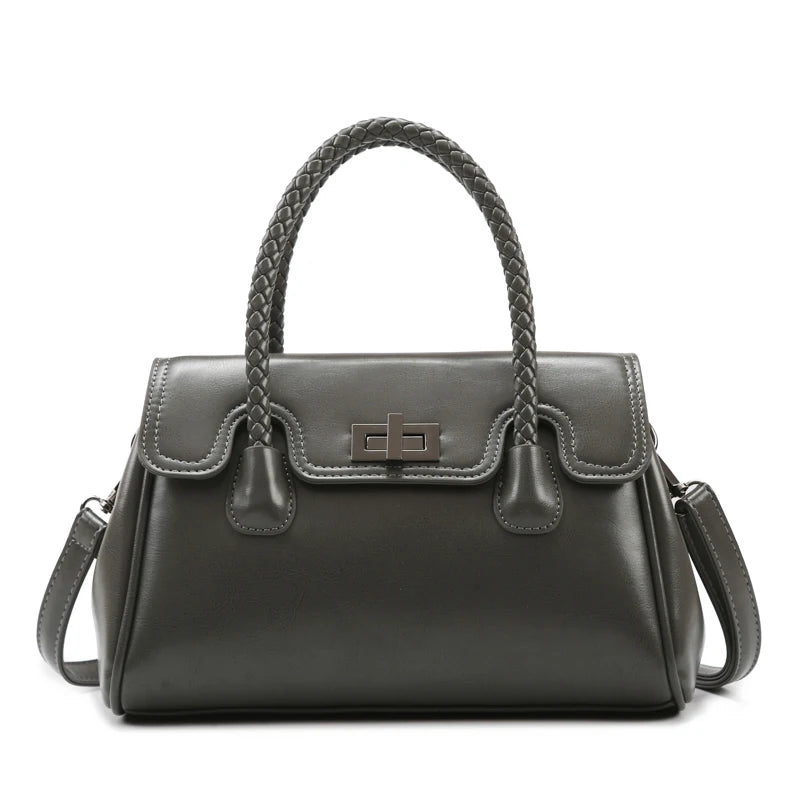 Women's Luxury Leather Handbag – Designer Crossbody Shoulder Bag