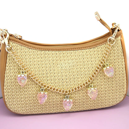 Strawberry Bag Charm Chain – Cute Pendant Keychain Accessory