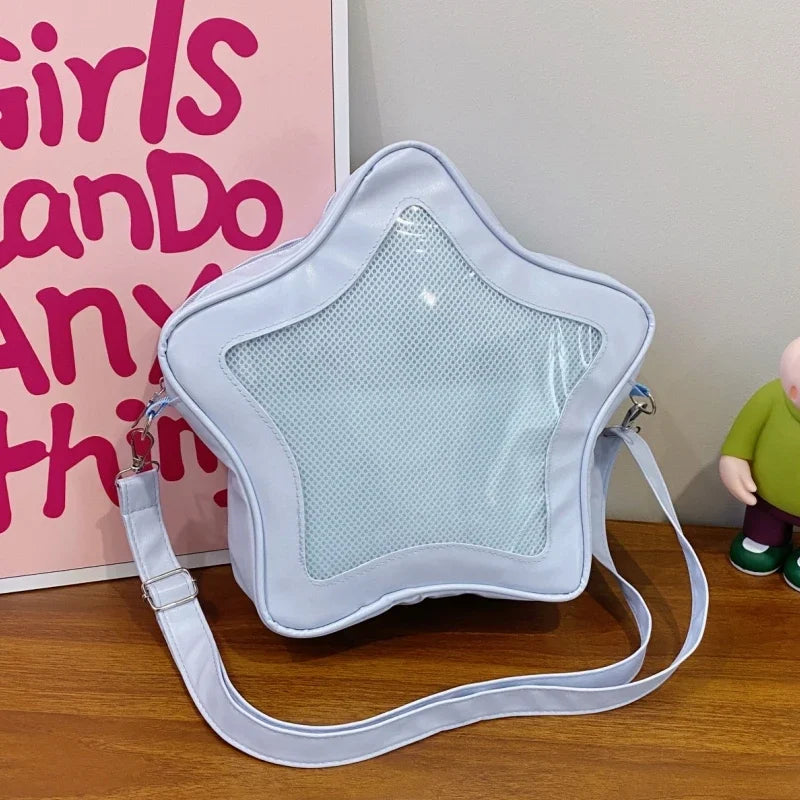 Kawaii Star-Shaped Ita Bag – Cute Harajuku Crossbody Backpack