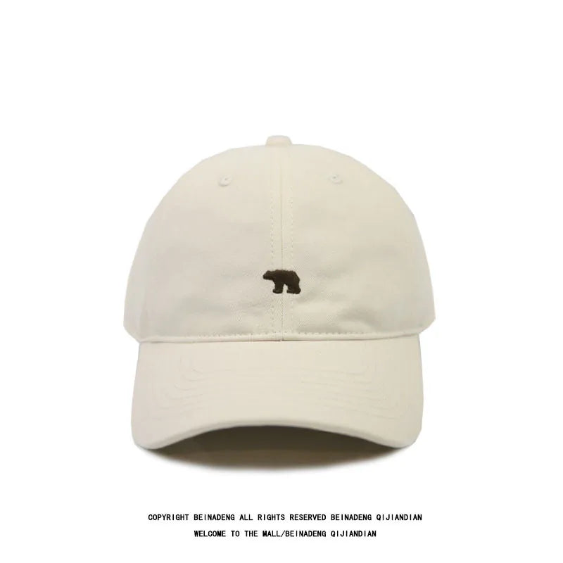 Polar Bear Embroidery Baseball Cap – Unisex Cotton Dad Hat