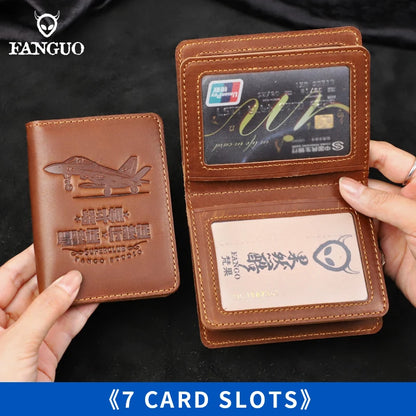 Leather Driver's License Holder & Card Wallet – Slim Bifold