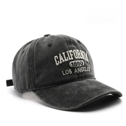 Vintage Washed Baseball Cap – City Embroidery Unisex Dad Hat