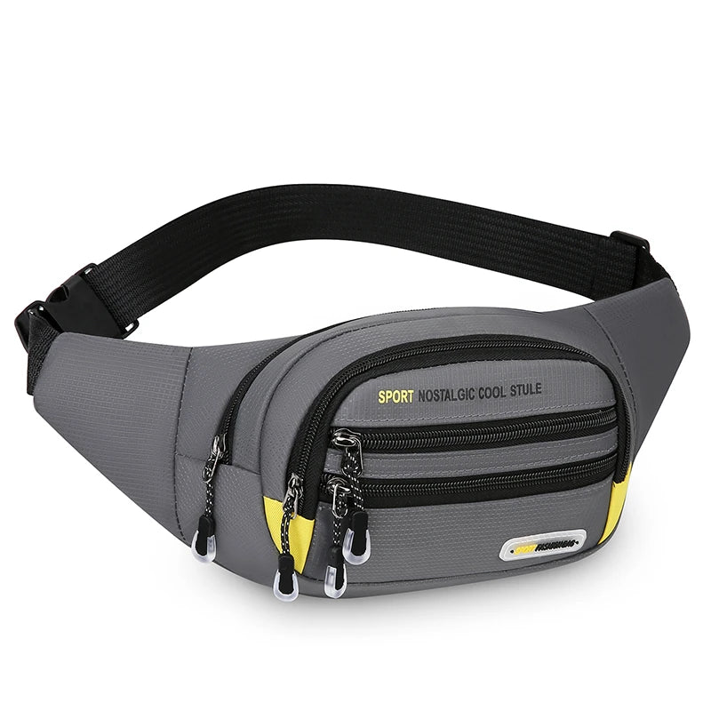 Men's Fanny Pack Multi-Pocket Waist Bag for Sports & Outdoor