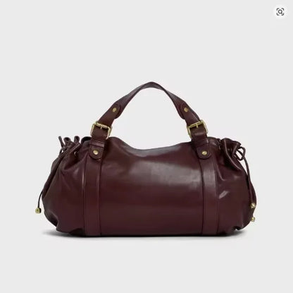 Boston Handbag - Large Capacity Soft Leather Shoulder Bag for Women