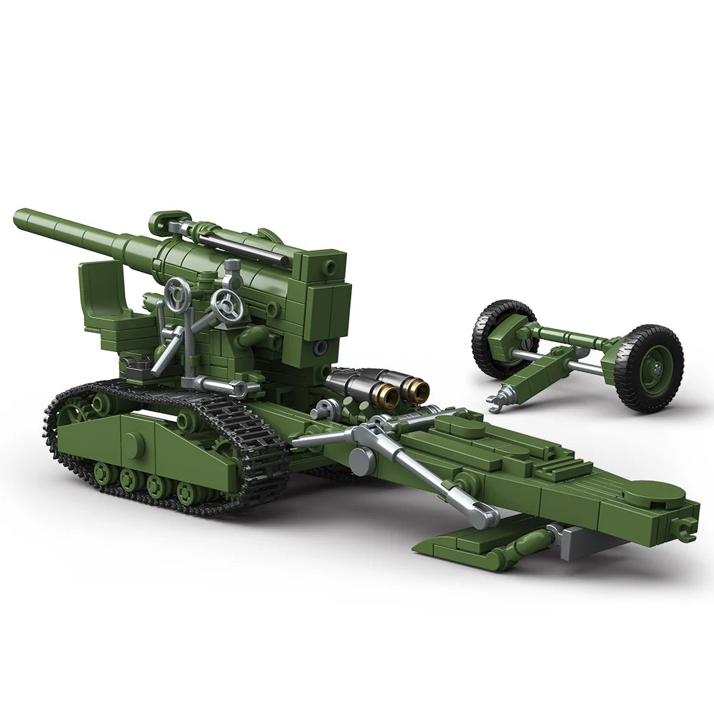 B-4 M1931 Howitzer Military Building Blocks Set – WWII Artillery Model