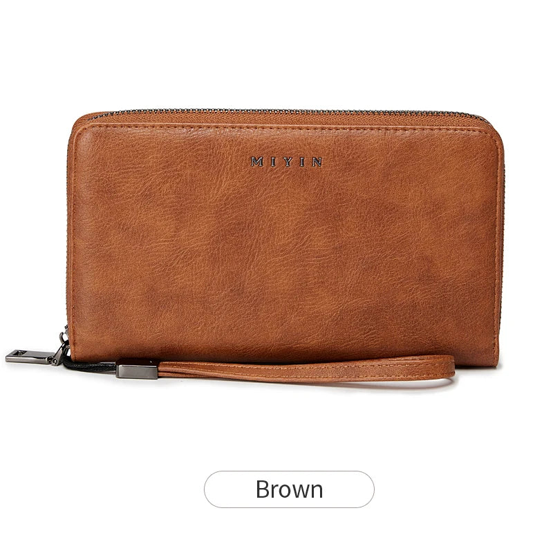 RFID Blocking Women's Long Clutch Wallet – Zip Wristlet Purse