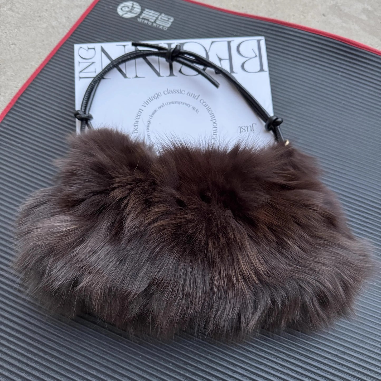Luxury Europe America Women Real Fox Fur Bag Messenger Chain Shoulder Ladies Tote Handbag Crossbody