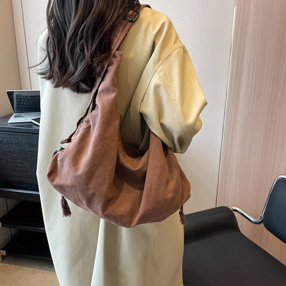 Large Capacity Canvas Shoulder Bag for Women