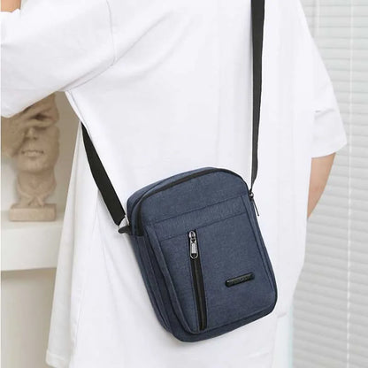 Men's Canvas Crossbody Bag – Sport Shoulder Bag for Travel
