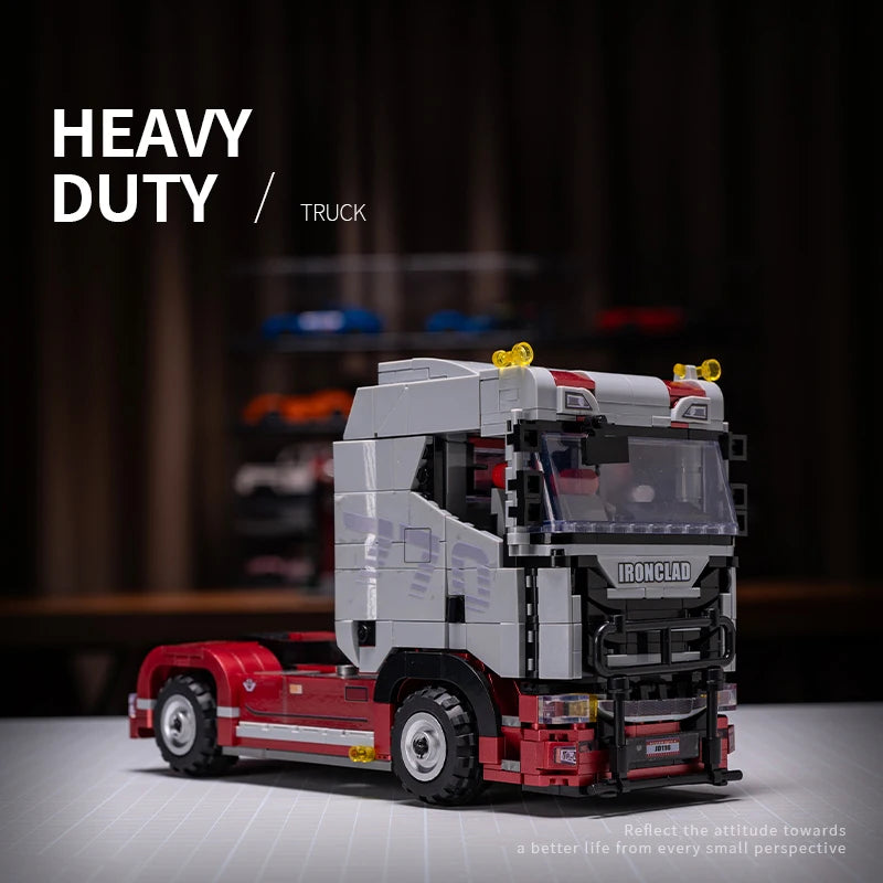 Semi Truck MOC Building Set – Technical Tractor Bricks Model