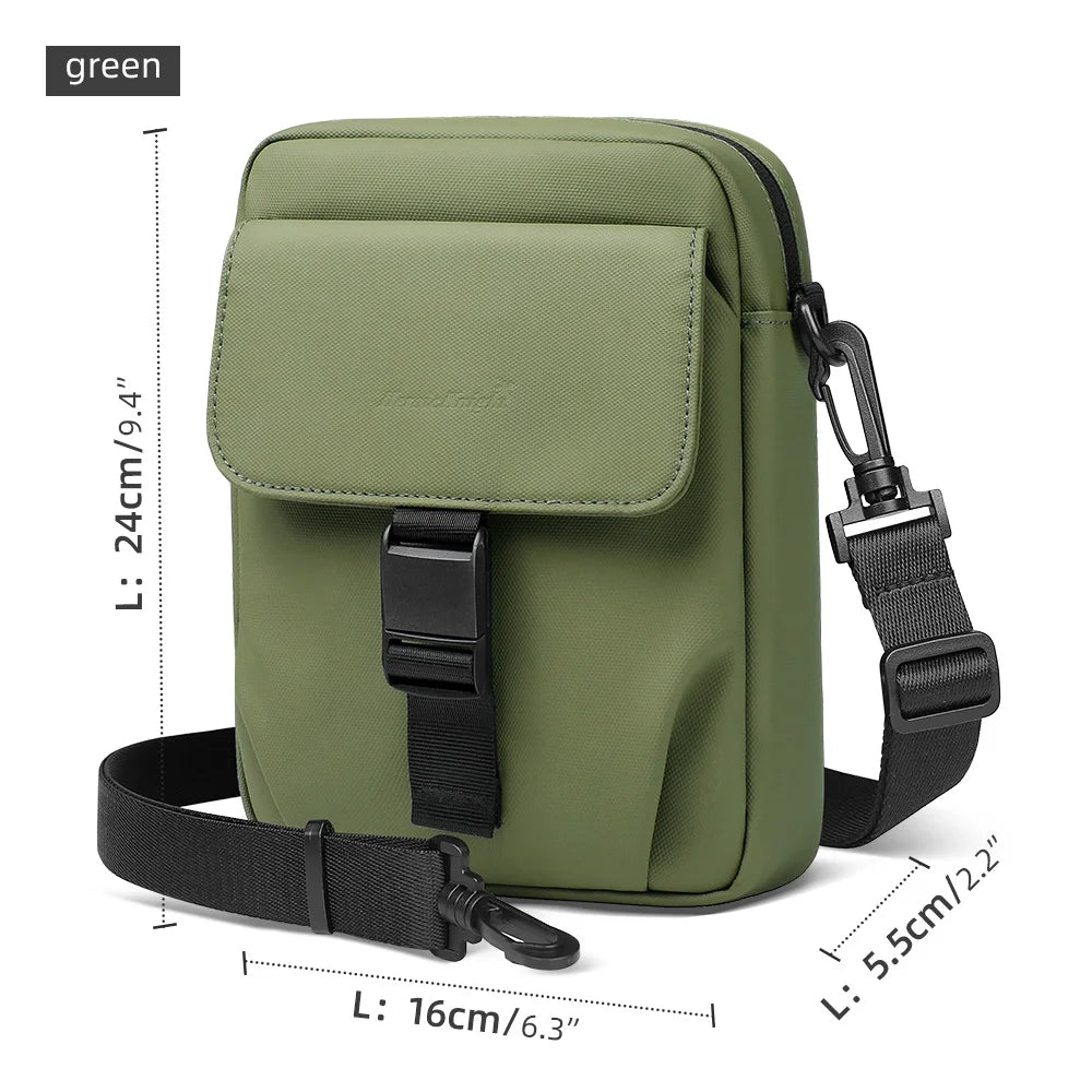 Waterproof Crossbody Bag for Men – Lightweight Shoulder Messenger Bag with Phone Pouch