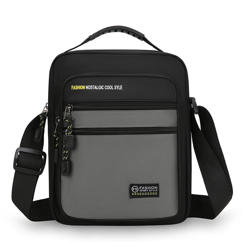 Men's Crossbody Bag – Large Capacity Multi-Pocket Shoulder Bag