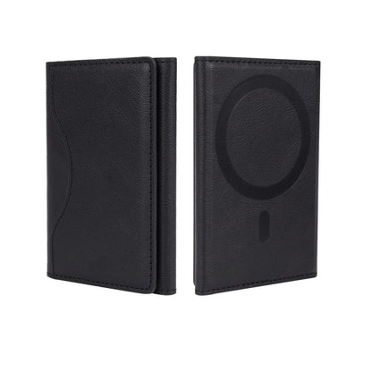 Magnetic Phone Wallet – PU Leather Trifold Card Holder for iPhone