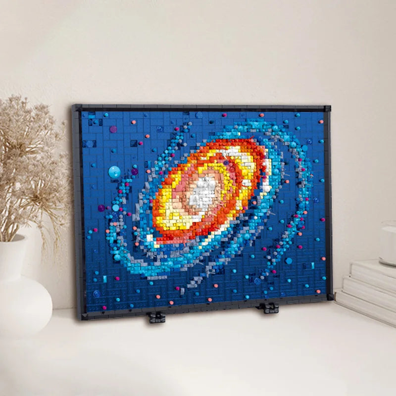 Milky Way Galaxy MOC Micro Blocks Painting Kit