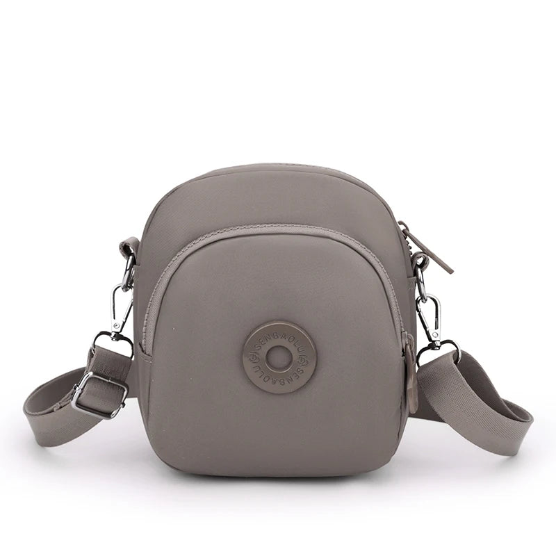 Women's Waterproof Nylon Crossbody Bag – Multi-Pocket Shoulder Purse