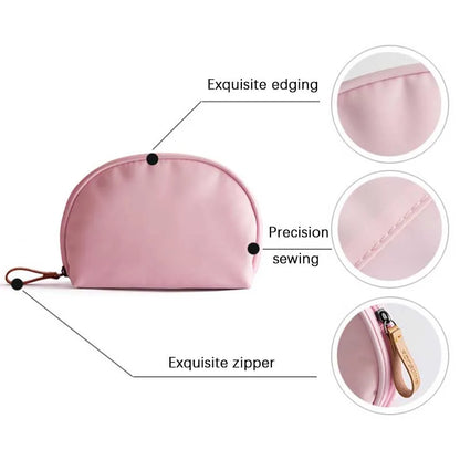 Semicircle Travel Cosmetic Bag for Women
