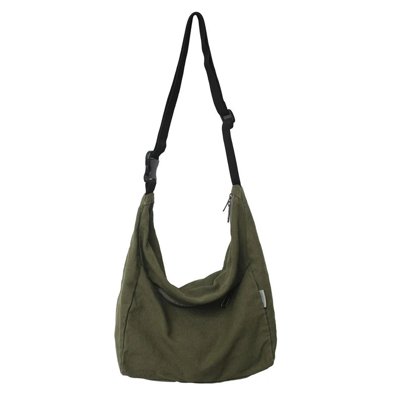 Canvas Crossbody Tote Bag for Women – Large Capacity Shoulder Bag