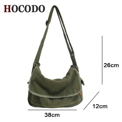 Canvas Messenger Bag – Large Capacity Women's Shoulder Bag