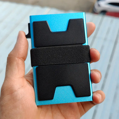 RFID Blocking Metal Card Holder Wallet for Men & Women