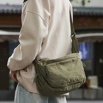 Large Capacity Nylon Crossbody Bag for Gym & Travel
