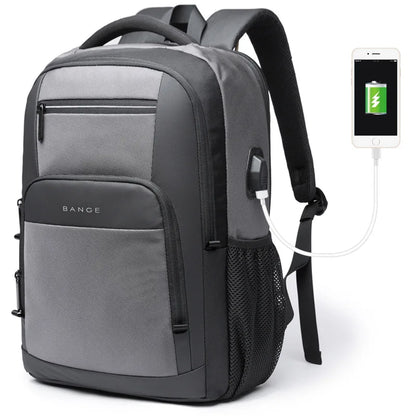 BANGE Men's Laptop Backpack with USB Charging Port – Travel & Business